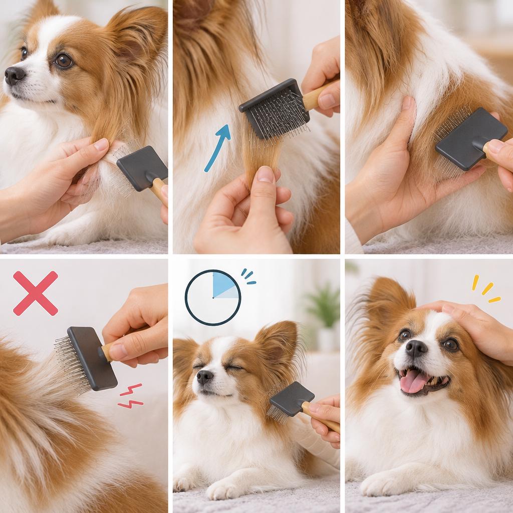 ブラシの使い方は「やさしく、少しずつ」が基本