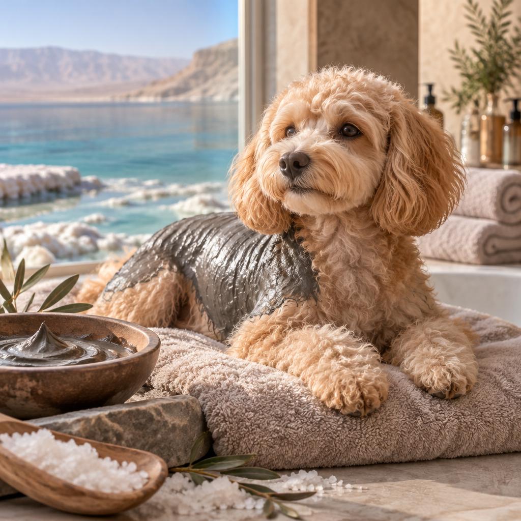 愛犬に、死海の泥から生まれるご褒美スパ。美しさと癒しを、いつものトリミングに。