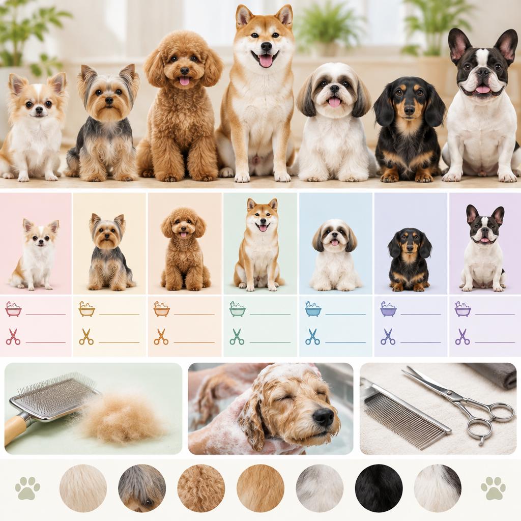 犬種に合わせたコースとトリミング料金