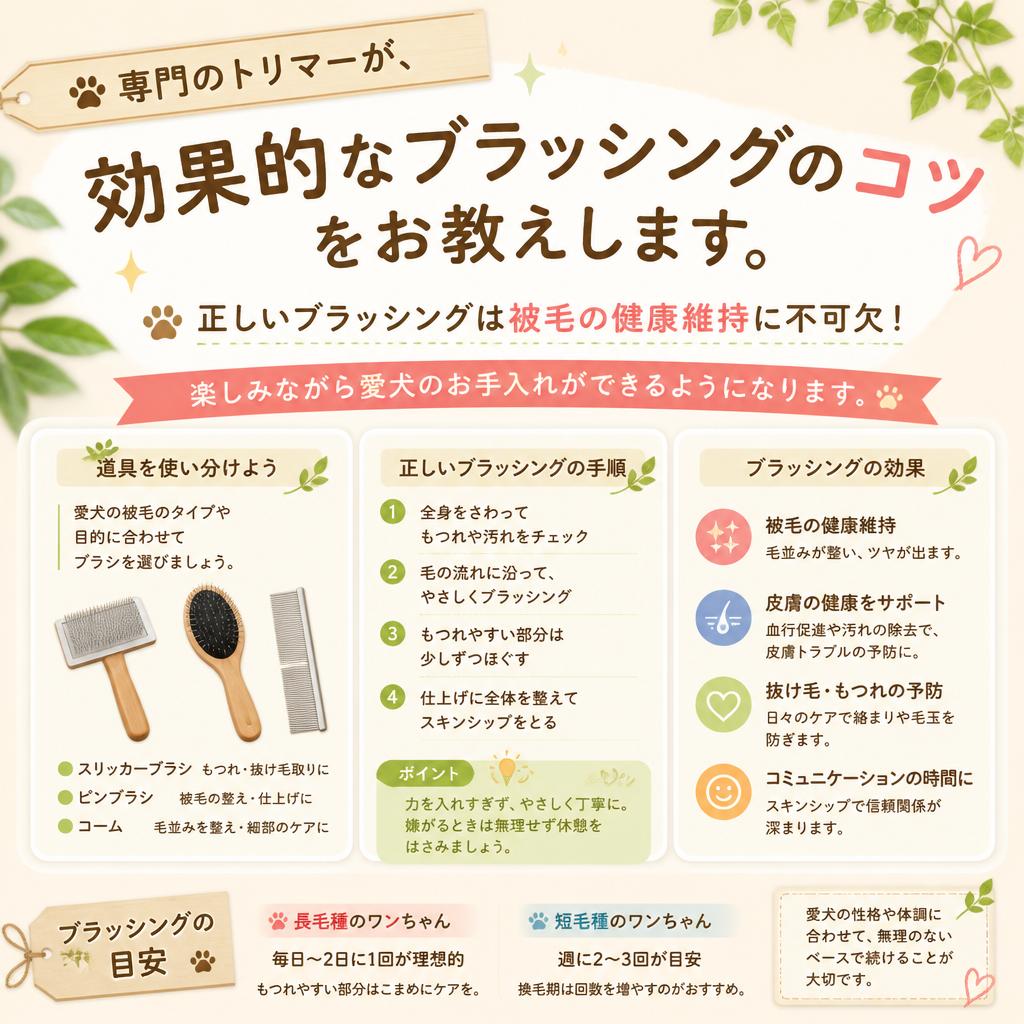 ブラッシングの基本をマスター！