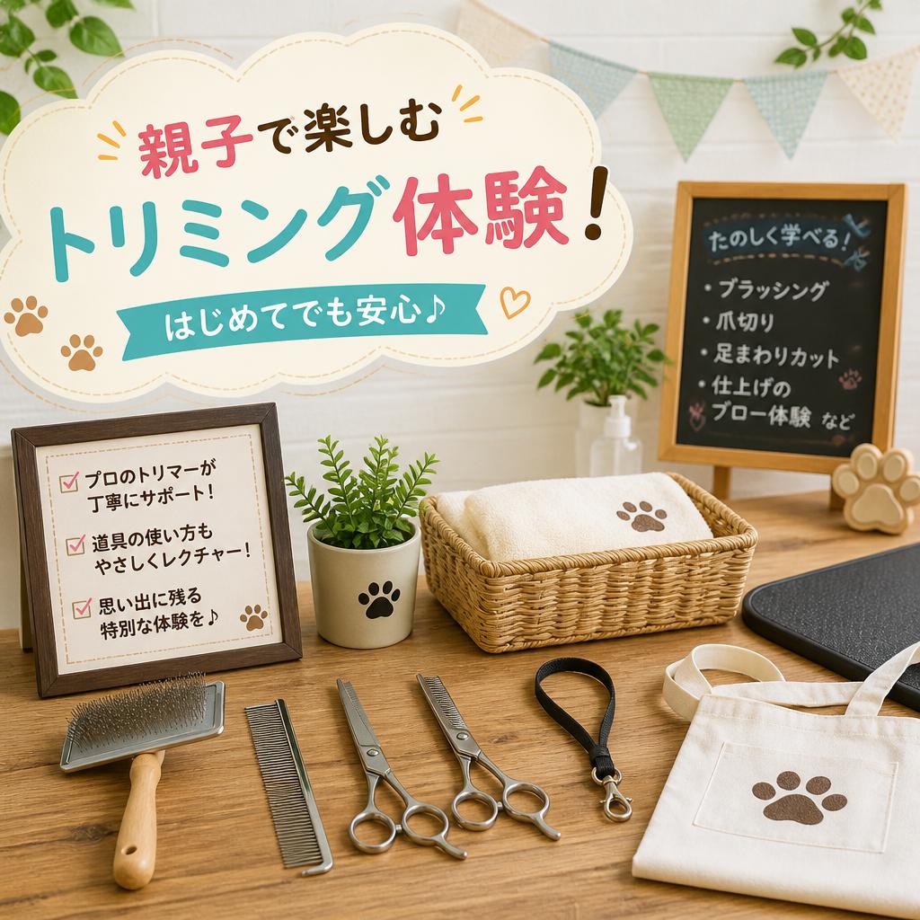 親子で楽しむトリミング体験！