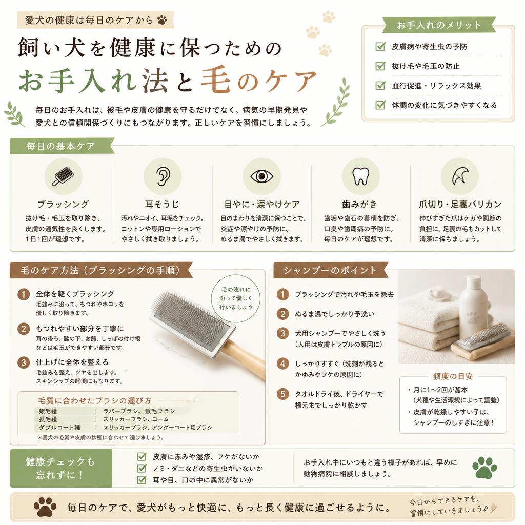 4. 飼い犬ケアのヒント