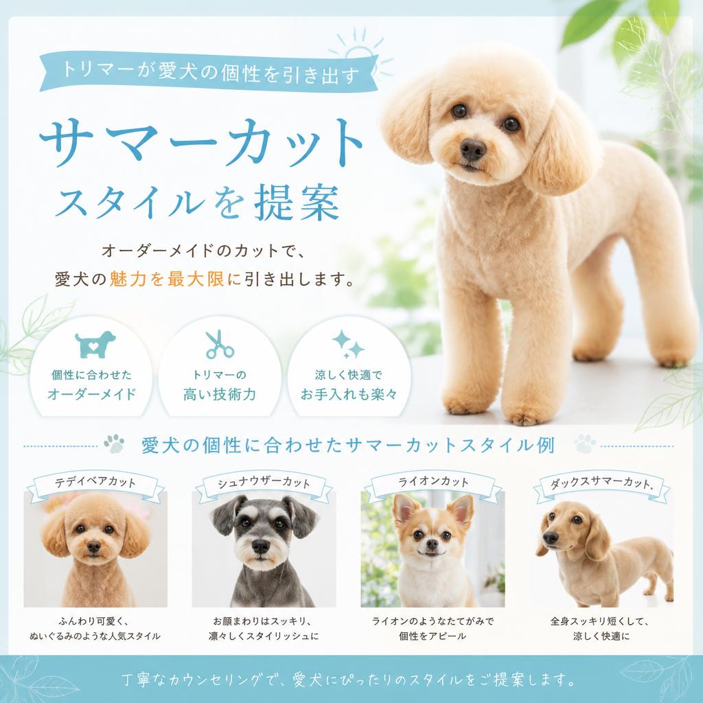 似合うサマーカットスタイルの提案