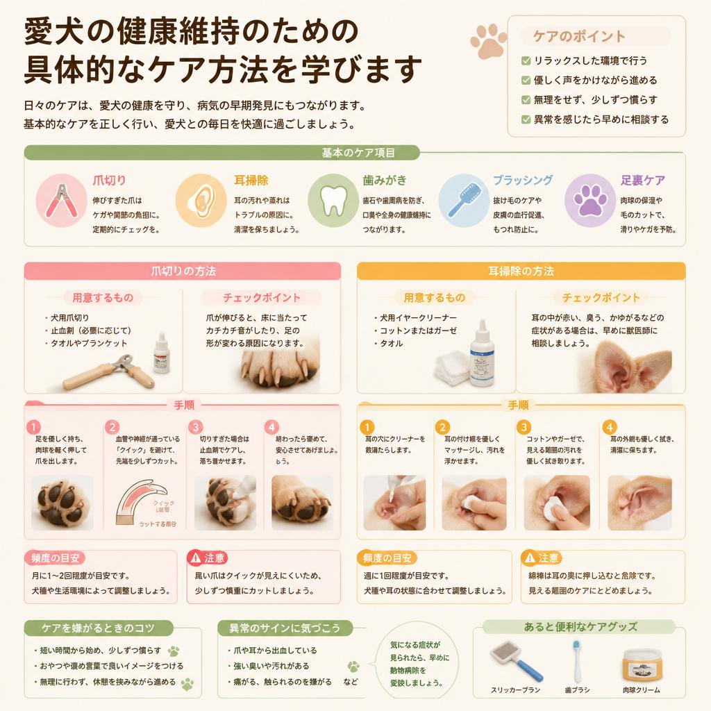 4. 飼い犬のケアに特化した内容