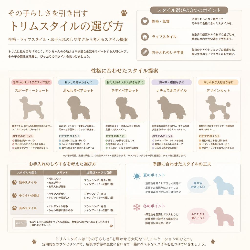 5. トリムスタイルのアイデア