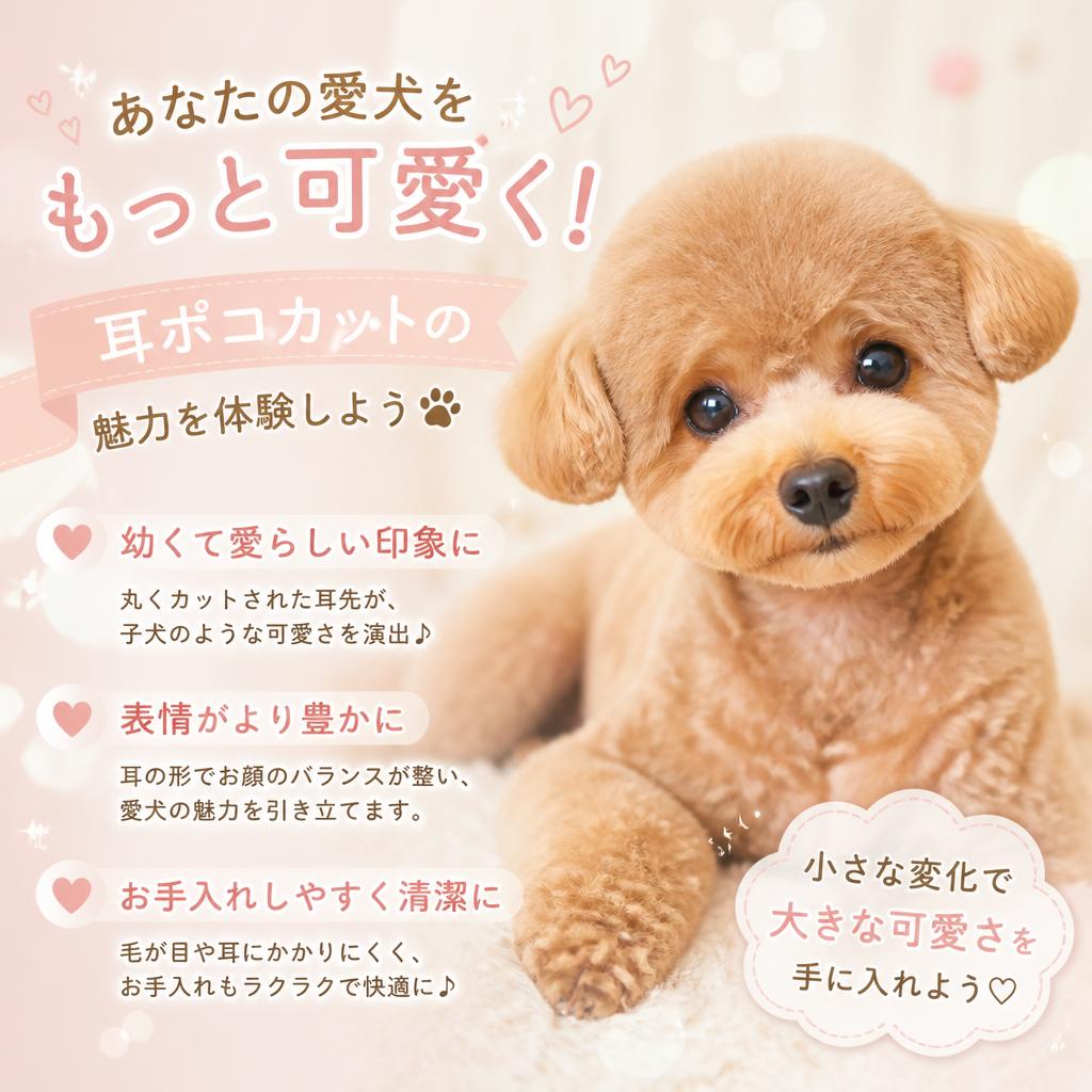 あなたの愛犬をもっと可愛く！耳ポコカットの魅力を体験しよう