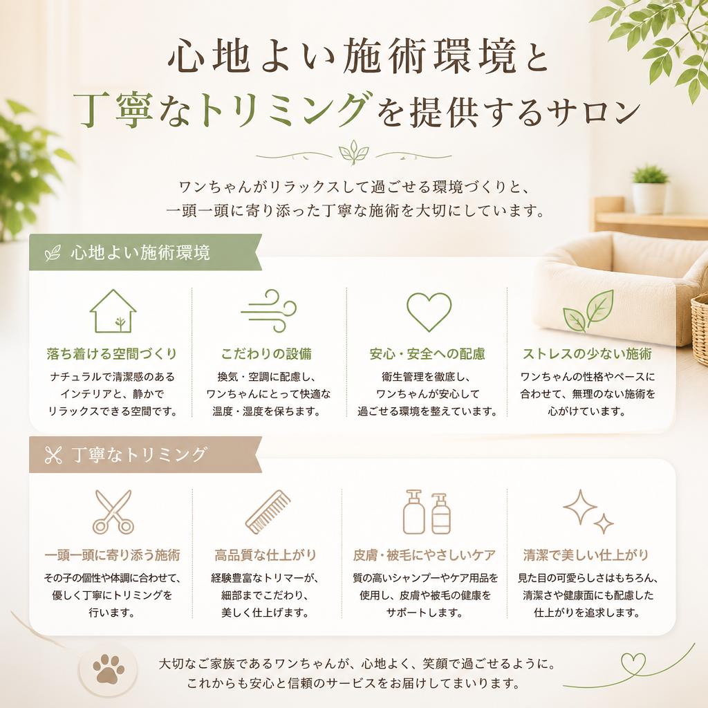 2. サロンのこだわり