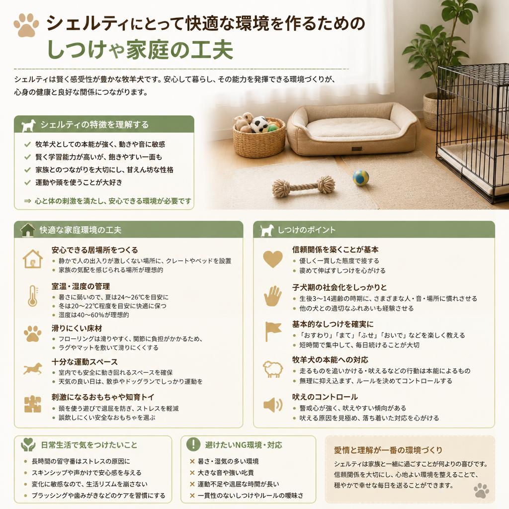 ストレスを減らすしつけと環境作り
