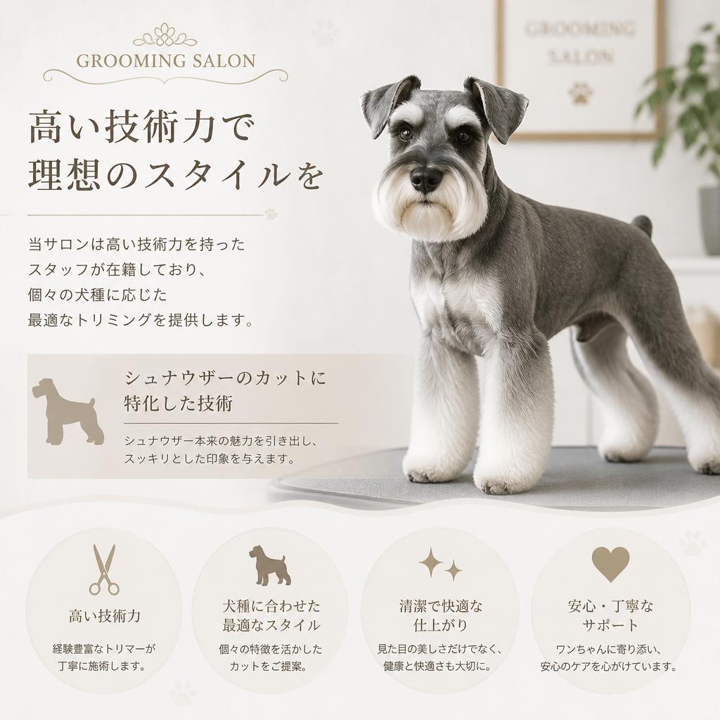 トリミングの技術