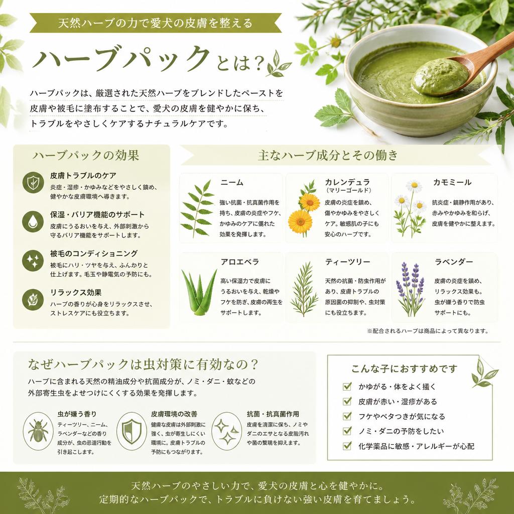 ハーブパックの効果とは？