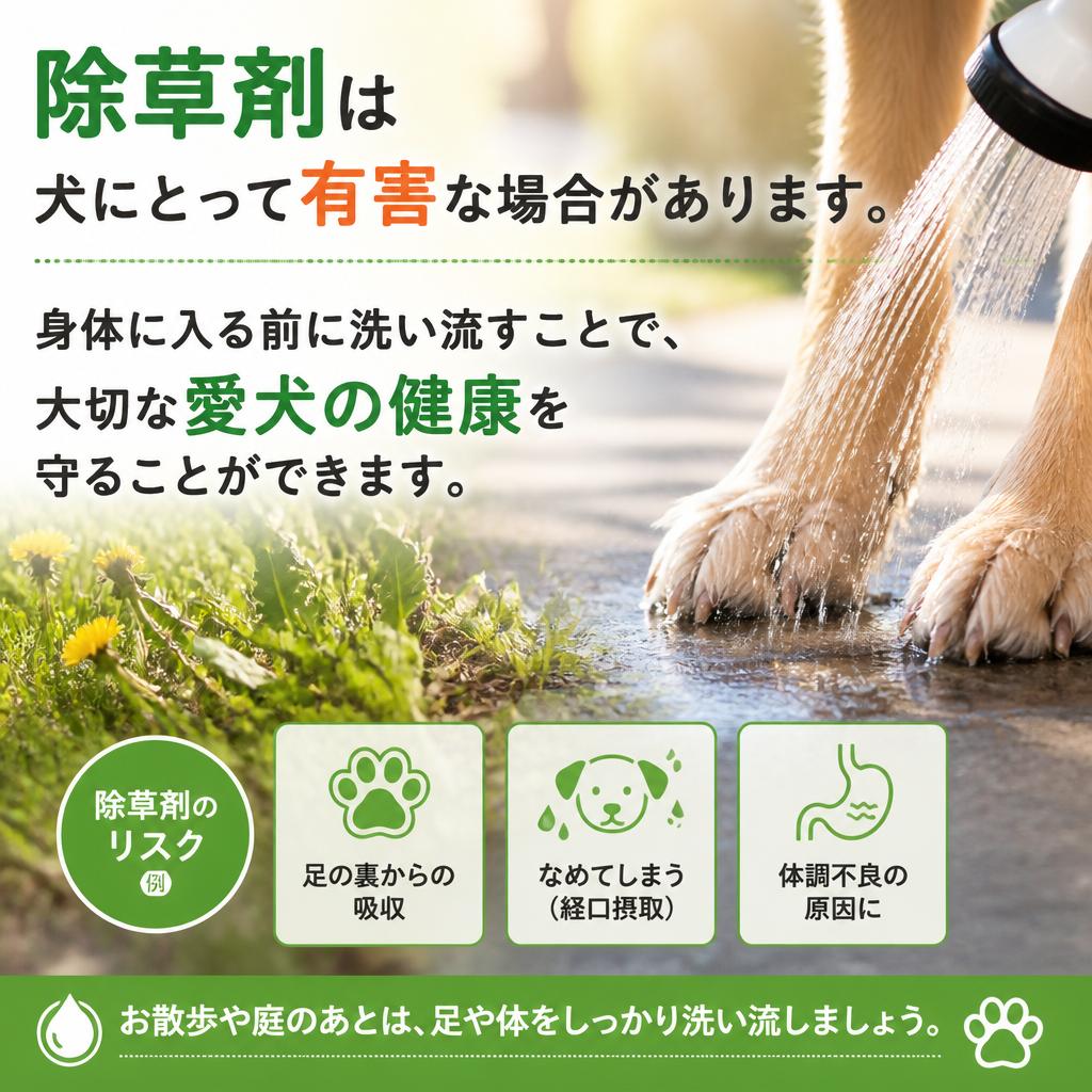 除草剤がペットに与える影響