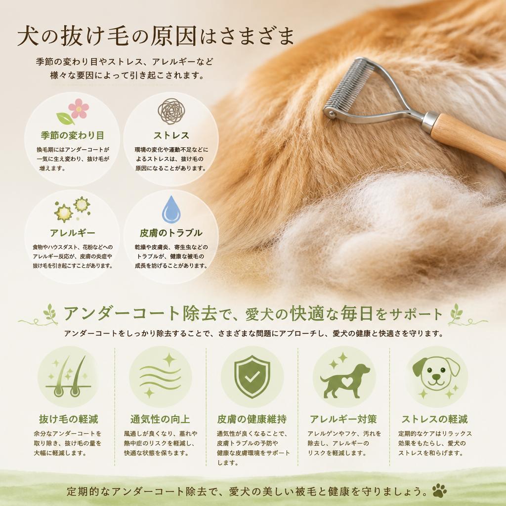 抜け毛の原因と解決策