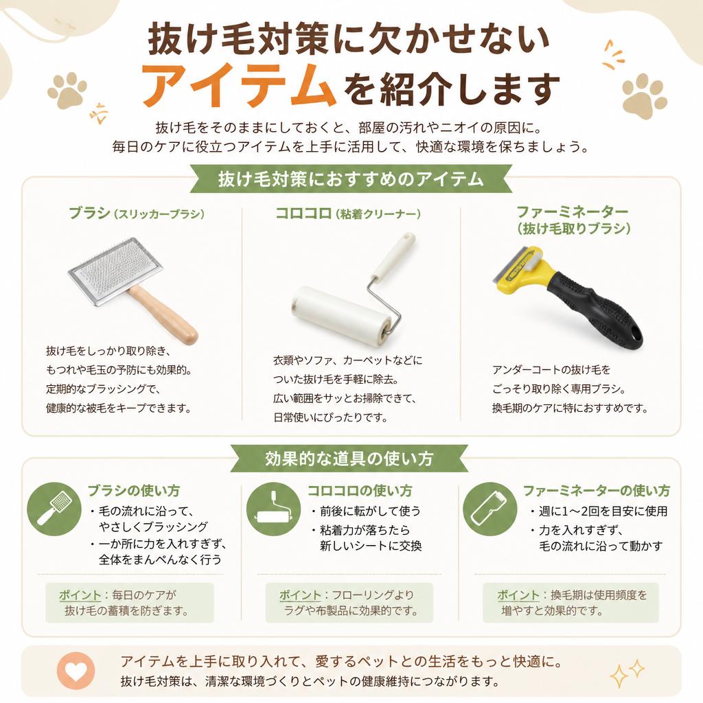 抜け毛対策に最適なアイテム